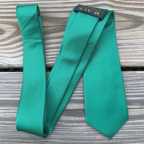 Men Tie Green Neck Tie Fashion Tie Handmade - Picture 2 of 8